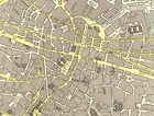 1901 Antique Brussels City Map George Cram Atlas Brussels Street Map 8447