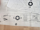 Berkeley F8u Crusader Df Full Size Printed Plans Scaled 125  To 34  W s Airplane