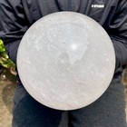 6 59lb Large Natural White Crystal Clear Quartz Crystal Sphere Ball Healing