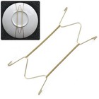 Wall Display Plate Hanger W Type Spring Holder Invisible Metal Hook