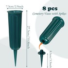 Cemetery Vases Plastic Memorial Flower Vases With Spikes For Grave Cemetery D   