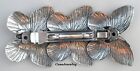  8131 Antiqued Sterling Silver Plated 80mm French Style Butterfly Barrette