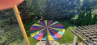 Huffy Vintage Kids Play Parachute 30ft W Handles  Rainbow Og School Parachute