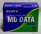   New   Sony Md Data 140mb Mmd-140a Rewritable Md Data Lot Of 5 260210