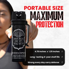 5 Police Magnum Pepper Spray Self Defense 3oz Flip Top Stream Belt Clip Security