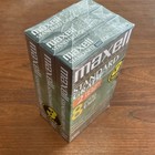 Maxell Video Cassette Standard Grade Vhs T-160 8 Hours 3-pack New