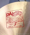 Paiste 18 Inch 2002 Thin Crash Cymbal Made In Switzerland With Cusn8 Bronze All