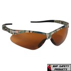  3 Pair  Kleenguard Nemesis Safety Glasses Bronze Lens camo Frame Sunglass 19644