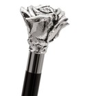Luxury Silver Rose Shoehorn Silver Plated Handle Wood Shaft Abs End 50cm