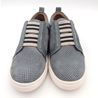 Comfortiva Tacey Leather Slip-on Sneaker Shoes Women s Blue white Size Us7m Eu38
