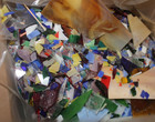 Stained Glass Scraps 12 Pound Lot Frit Mosaic Suncatchers Assorted Colors Lot 1