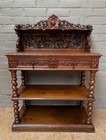 Arrives Mar 2025 Antique French Renaissance Carved Oak Server Sideboard Buffet