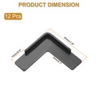 Corner Protectors 12pcs Table Corner Protectors star-shaped  Black 