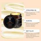 Terra Lotus Organic Beef Tallow Balm With Raw Honey Citrus Moisturizing Cream