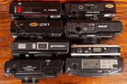 Lot 8 35mm Film Point   Shoot Cameras Yashica Nikon Canon Minolta Parts As Is