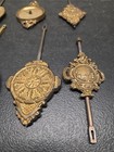 Lot Of 16 Original-antique Clock Pendulums Parts