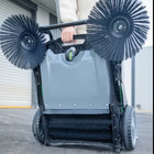 Industrial Floor Sweeper With 3 Brooms  39 Inch Cleaning Width  39 000 Sq ft h