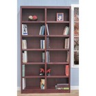 Concepts In Wood  Double Wide Wood Bookcase  12 Shelf  84 Espresso Transitional