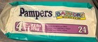 Vintage Pampers Size 4 Baby Dry 24 Count Diapers 1996 Unopened