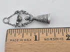 Antique German 800 Silver Miniature Wedding Cup Figural Bride Chatelaine Charm