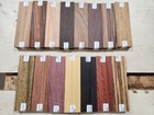 15 Different Exotic Wood Bookmatched Knife Scales Bocote  African Blackwood K-15