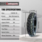 130 90-16 Hex Autoparts Rear Tire For Harley Davidson