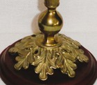 2 Antique Us Military Brass Helmet Plumes Fashioned Into Candlesticks 1880   s