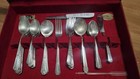 Vintage Oneida Silverplate Flatware Lot W  Box     Rogers Ekco Mixed Set