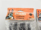 Vintage Lot Of Halloween Drinking Straws Skulls 3 Packs Of 5 Momentum Brands New