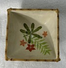 Global Home Serving Bowl  Dip Floral Hawaii Theme Lot Of 4 Vgc