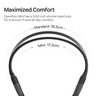 Shokz Openrun Mini Bone Conduction Headphones Black Wireless Sport - New Sealed