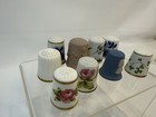 Lot Of 9 Thimbles Of The Worlds Greatest Porcelain Houses  Franklin Mint  Euc