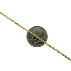 Real 10k Yellow Gold Rope Chain Pendant Necklace 2mm  2 5mm  3mm 16 - 30 