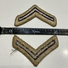 Original Korean War Era U s  Army Chevrons Blue Gold Pfc Pair Patch Combat
