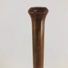 Vintage Wooden Candlestick Holder  Polished Walnut Wood 9 1 2 Inches Tall Jw0213
