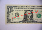 2006  1 Federal Reserve Note     mis-matched Serial Numbers     extremely Rare    star