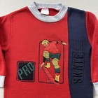 Vintage Skateboard Sweatshirt Toddler 2t Red Skate Colorblock Embroidered 90s