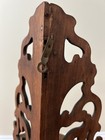 Vtg 24  Butler Wood Corner Scroll Fretwork Wall Curio Display Shelf 3 Tier