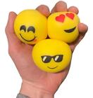 Pack Of 3 Stress Juggling Smiley Balls - Emoji Smile Happy Face Squish Ball Toys