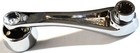 Chrome Die-cast Window Crank 16-spline 7 16 Od Adapter - Clear Crystal Up 24017