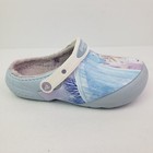 Crocs Fun Lab Kids Size J3 Mineral Blue Frozen Ii Disney Lined Clog Shoes