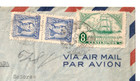 Uruguay Airmail Stamp Hand Cancelled W  Cover 1945 P1-u