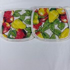 Vintage Kitchen Linens Lot Vera Neumann Napkins Potholders Floral Tablecloth