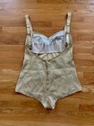 1950s Frederick   s Of Hollywood Gold Lame Swimsuit