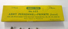 Dinky Toys Army Personnel - Private 12  seated  No  603 With Original Box