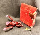 Vintage Occupied Japan Celluloid Wind-up Tumbling Monkey W box Working Condition