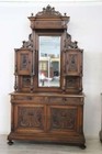 19th Century Italian Renaissance Style Walnut Carved Sideboard  Set Of 2