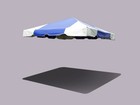 Replacement West Coast Frame Tent Top 10x10 Blue Pvc Canopy Event Party Gazebo