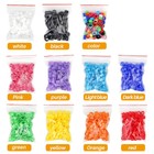 100pcs Leg Bands Plastic Chicken Pheasant Poultry Duck Bird Leg Rings Id Tags
