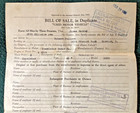 Excelsior Motorcycle 1933 Bill Of Sale Model No  1929 Notary Seal Hamilton Cou